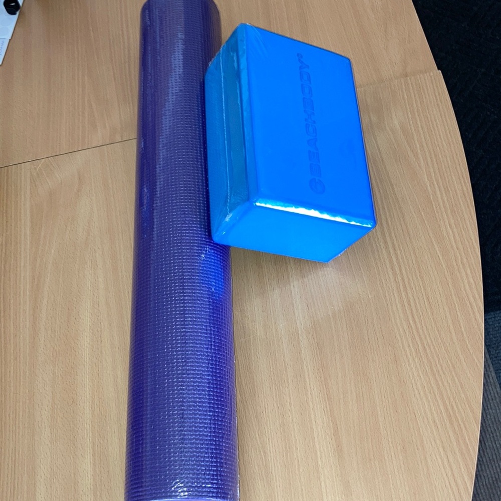 Beachbody Yoga Block & Exercise Mat 24” x 68”